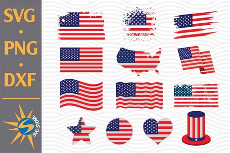 American Flag SVG, PNG, DXF Digital Files Include By SVGStoreShop ...