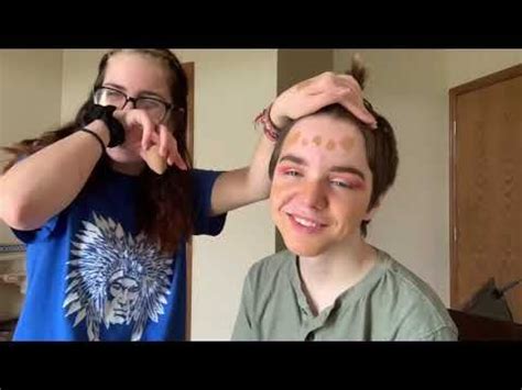 Doing my little brothers makeup. - YouTube Male To Female ...