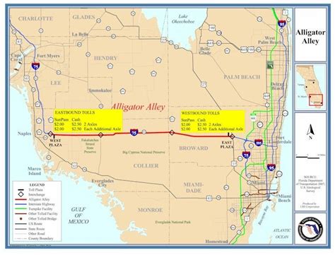 Map Of Alligator Alley Florida - Map Of Massachusetts