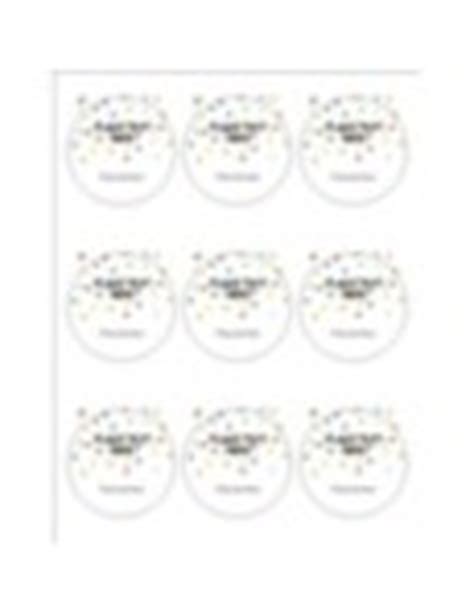 Templates - Birthday Confetti Print-to-the-Edge Round Labels, 9 per sheet | Avery