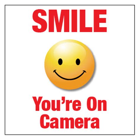 Smile You Are On Camera Sign - Signquick