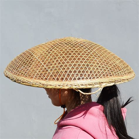 Z-one Rice Hat Chinese Cantonese Traditional Bamboo Hat Brown | ubicaciondepersonas.cdmx.gob.mx