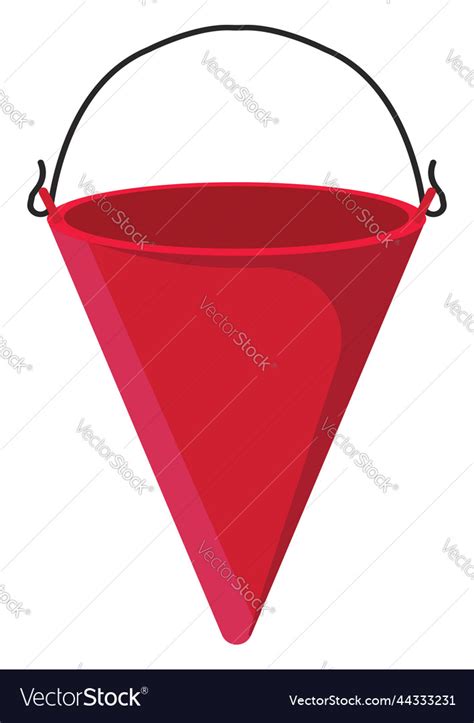 Fire bucket on a white background Royalty Free Vector Image