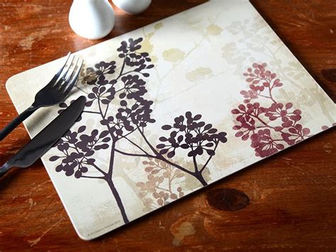 Set of 4 Everyday Home Sprigs Cork-back Placemats Table Mats | Table mats, Placemats, English table