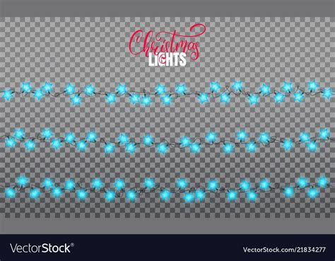 Christmas lights realistic string design Vector Image