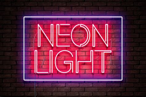 Neon Light Font - Dafont Free