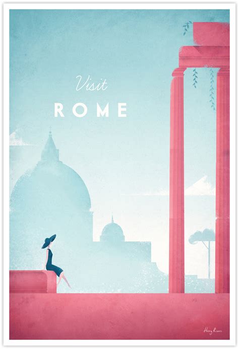 Rome Vintage Travel Poster | TRAVEL POSTER Co.