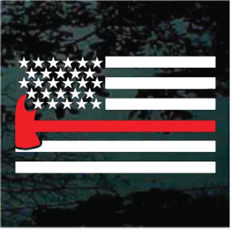 Firefighter Flag Decals & Stickers | Decal Junky