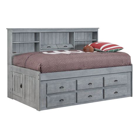 ASHBURY TWIN BOOKCASE STORAGE BED | Badcock Home Furniture &more