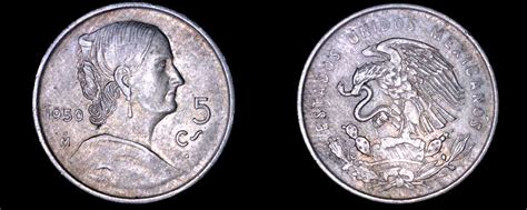 1950 Mexican 5 Centavo World Coin - Mexico For Sale