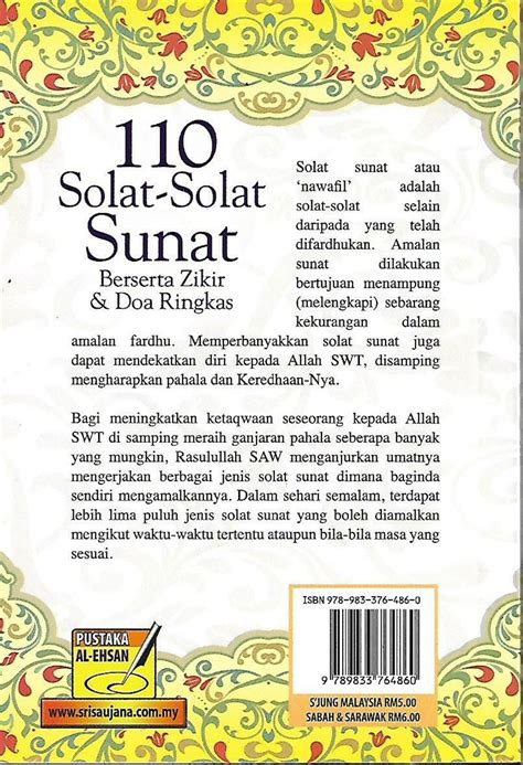 110 Solat Solat Sunat – Pustaka Mukmin KL - Malaysia's Online Bookstore