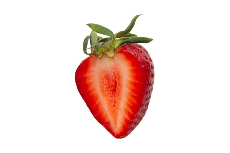 Half strawberry fruit isolated on a transparent background 22219392 PNG