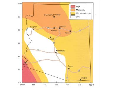 Arizona Geology: Arizona's earthquake hazards