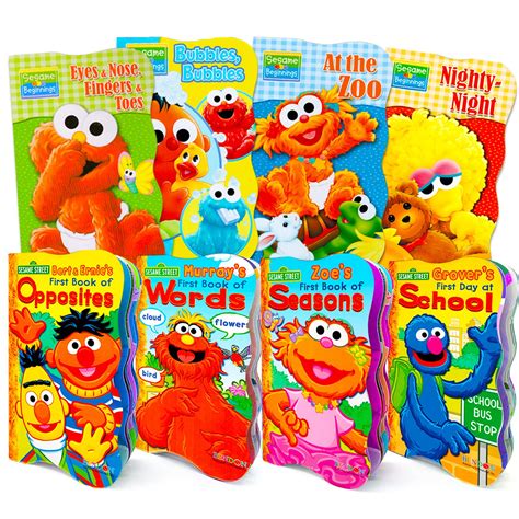 Sesame Street Board Books Ultimate Bundle Set For Kids Toddlers -- Pack of 8 Board Books by ...