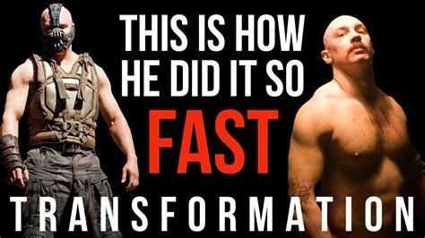 Tom Hardy Bronson and Bane Body Transformation - YouTube