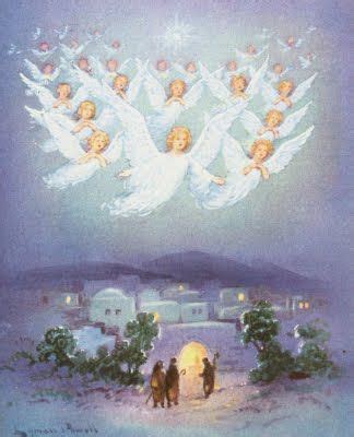 host of angels | Angel illustration, Christmas angels, Love images