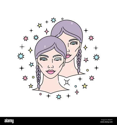 Gemini zodiac sign Stock Vector Image & Art - Alamy