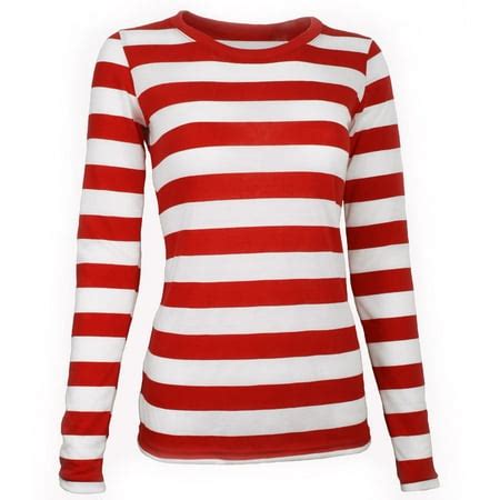 Tragic Mountain - Long Sleeve Red White Striped Shirt Women's XXL - Walmart.com - Walmart.com