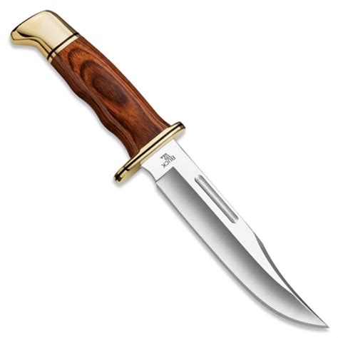 Buck 0119BRS 119 Special Cocobolo/Brass Fixed Blade Knife, Satin Blade