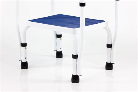 AdjustaStep(tm) DoubleSafe Deluxe Step Stool with Dual Handrail ...