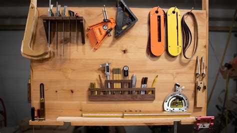 Table Saw Tool Organizer that Hangs From the Ceiling