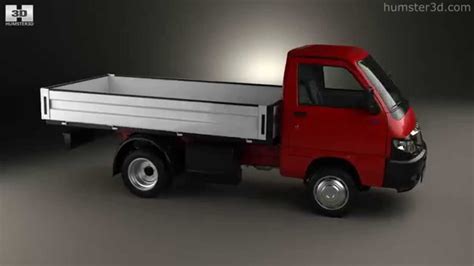 Piaggio Porter Maxxi Tipper 2009 by 3D model store Humster3D.com - YouTube