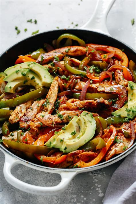 Skillet Chicken Fajitas - Primavera Kitchen