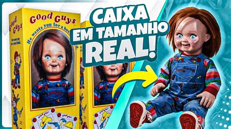 FIZ A CAIXA DO CHUCKY EM TAMANHO REAL! | GOOD GUYS BOX REAL SIZE - YouTube