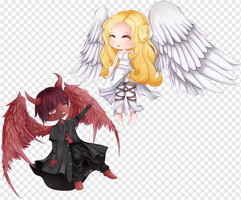 Anime Angel Boy And Demon Girl Love