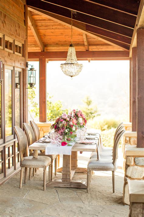 Outdoor Wedding Inspiration Filled With Rustic Romance at Devine Ranch | Rental decorating ...