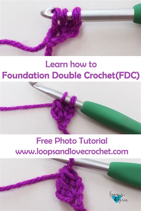 How to Foundation Double Crochet (FDC) Loops & Love Crochet