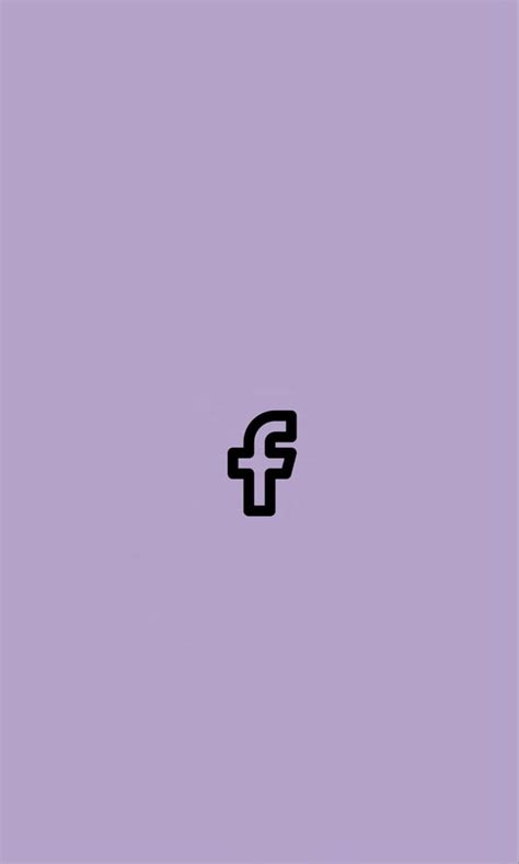 Facebook purple icon aesthetic. Girly graphy, Aesthetic, Icon, Facebook ...