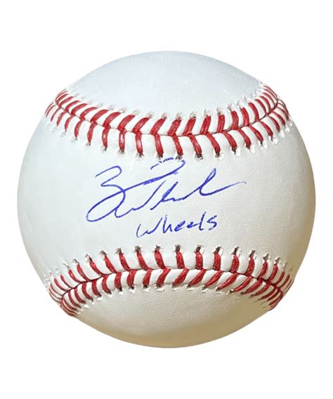 Zack Wheeler Autographed ROMLB Baseball Philadelphia Phillies Wheels ...