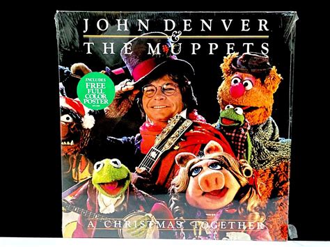 John Denver & the Muppets Christmas Together Vinyl Record Poster Vintage 1979 Childrens Album ...