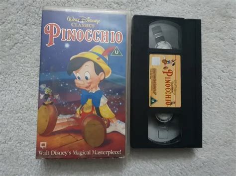 PINOCCHIO 1940 WALT Disney Classics VHS Cassette Tape Used - Free ...