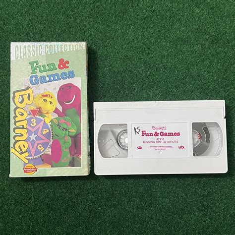 Barney - Barneys Fun and Games (VHS, 2000, Classic Collection) Purple Dinosaur 45986022554 | eBay