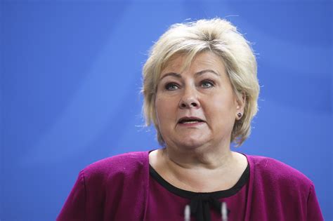 Norway PM Erna Solberg Fined for Breaching Covid Restrictions - Bloomberg