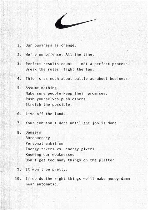 Nike #Brand #Principles #Manifesto | Manifesto design, Brand manifesto, Manifesto