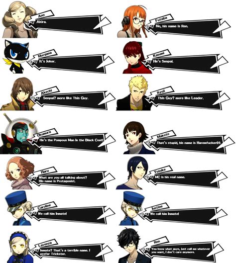 List Of Persona 5 Characters - BEST GAMES WALKTHROUGH