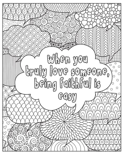 Inspirational Quotes Coloring Pages