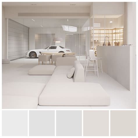 High key, minor chord tonal values add a sense of calm spaciousness to interior. Designed by Ukr ...