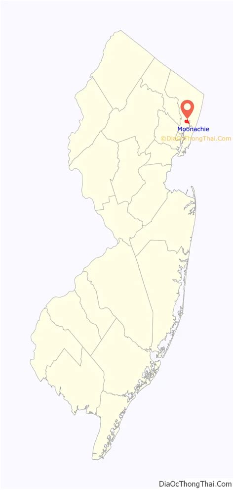 Map of Moonachie borough