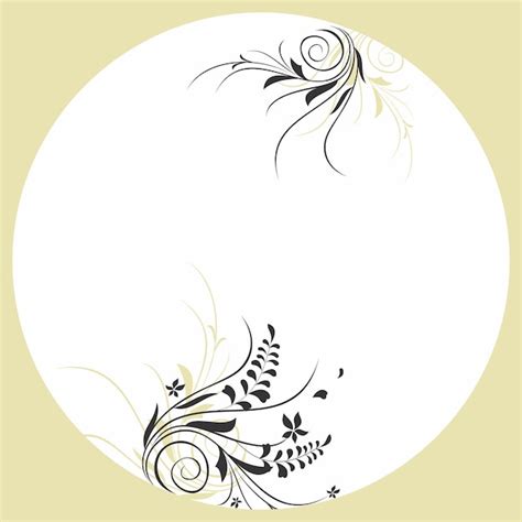 Premium Vector | Round plate design round vector for dinnerware plate