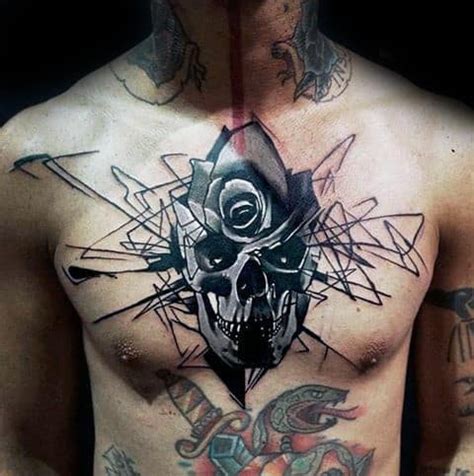 50 Awesome Skull Chest Tattoo Designs for Men [2023 Guide]