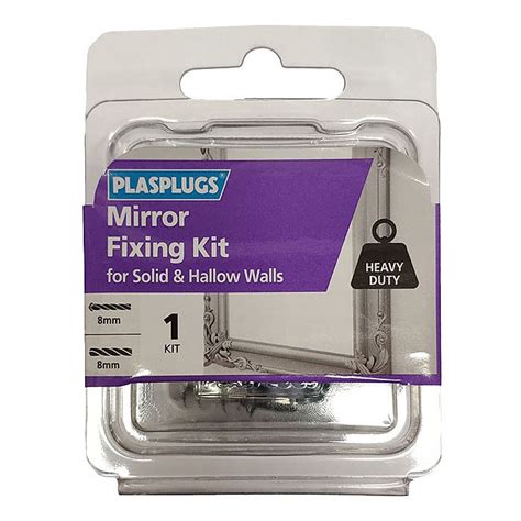 Plasplugs Mirror Fixings Kit For Solid Or Hollow Walls - Ray Grahams DIY Store