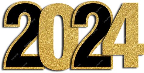 Premium Photo | Gold glitter 2024 happy new year golden 2024 new year