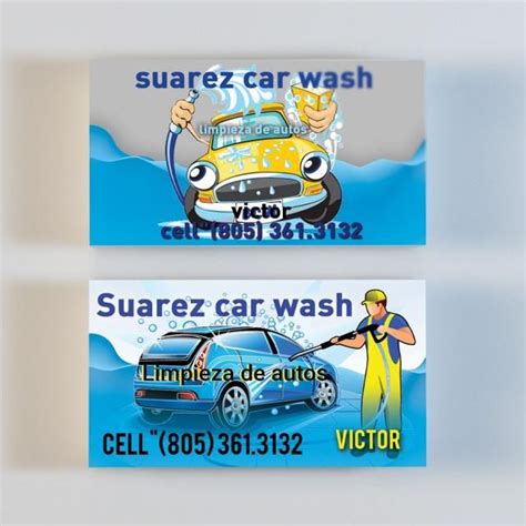 Car Wash Business Cards Templates