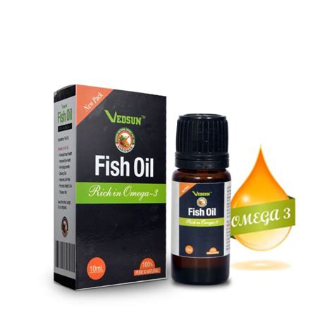 Fish Oil 100% pure for Glowing Skin and heart health - VEDSUN