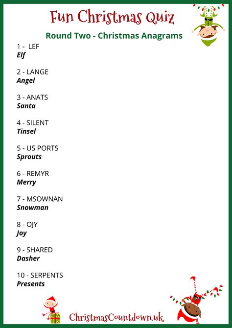 Fun Christmas Quiz Questions & Answers 2024