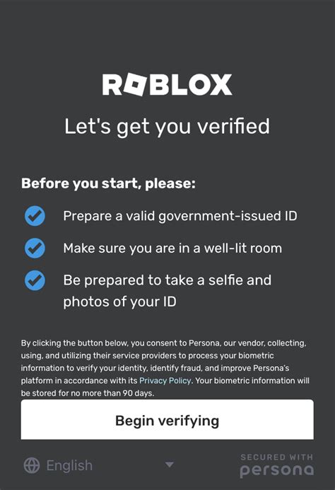 Age ID Verification – Roblox Support